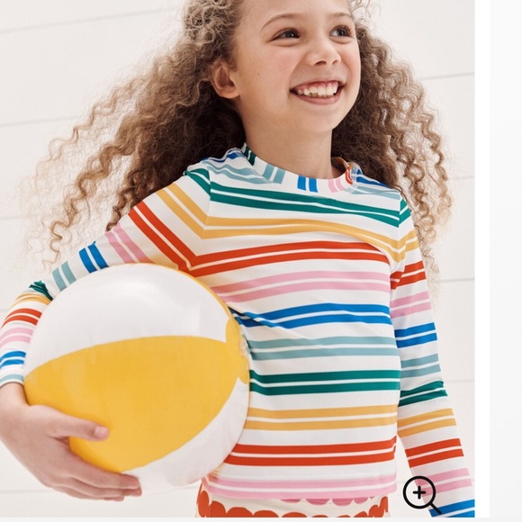 Hanna Andersson Long Sleeve Rash Guard Top